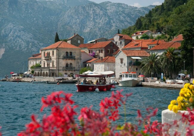  Dubrovnik to Montenegro day trip by boat small tour boat on the Adriatic between Croatia and Montenegro